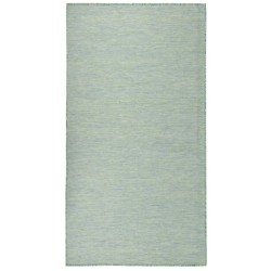 vidaXL Outdoor-Teppich Flachgewebe 140x200 cm Türkis