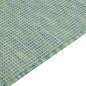vidaXL Outdoor-Teppich Flachgewebe 140x200 cm Türkis vidaXL Outdoor-Teppich Flachgewebe 140x200 cm Türkis
