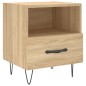vidaXL Nachttisch Sonoma-Eiche 40x35x47,5 cm Holzwerkstoff vidaXL Nachttisch Sonoma-Eiche 40x35x47,5 cm Holzwerkstoff