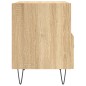 vidaXL Nachttisch Sonoma-Eiche 40x35x47,5 cm Holzwerkstoff vidaXL Nachttisch Sonoma-Eiche 40x35x47,5 cm Holzwerkstoff