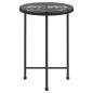 vidaXL Esstisch Schwarz Ø55 cm Hartglas und Stahl vidaXL Esstisch Schwarz Ø55 cm Hartglas und Stahl
