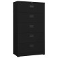 vidaXL Aktenschrank Schwarz 90x46x164 cm Stahl vidaXL Aktenschrank Schwarz 90x46x164 cm Stahl