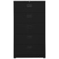 vidaXL Aktenschrank Schwarz 90x46x164 cm Stahl vidaXL Aktenschrank Schwarz 90x46x164 cm Stahl