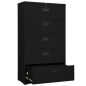 vidaXL Aktenschrank Schwarz 90x46x164 cm Stahl vidaXL Aktenschrank Schwarz 90x46x164 cm Stahl