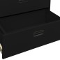 vidaXL Aktenschrank Schwarz 90x46x164 cm Stahl vidaXL Aktenschrank Schwarz 90x46x164 cm Stahl