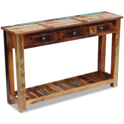 vidaXL Konsolentisch Altholz 120x30x76 cm
