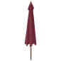 vidaXL Sonnenschirm mit Holzmast Bordeauxrot 400x273 cm vidaXL Sonnenschirm mit Holzmast Bordeauxrot 400x273 cm