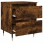 vidaXL Nachttische 2 Stk. Räuchereiche 40x35x50 cm Holzwerkstoff vidaXL Nachttische 2 Stk. Räuchereiche 40x35x50 cm Holzwerkstoff