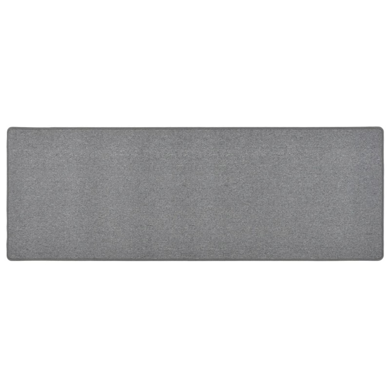 vidaXL Teppichläufer Dunkelgrau 80x250 cm vidaXL Teppichläufer Dunkelgrau 80x250 cm
