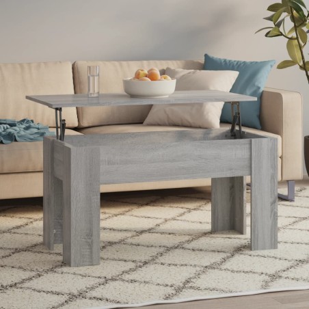 vidaXL Couchtisch Grau Sonoma 101x49x52 cm Holzwerkstoff