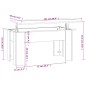 vidaXL Couchtisch Grau Sonoma 101x49x52 cm Holzwerkstoff vidaXL Couchtisch Grau Sonoma 101x49x52 cm Holzwerkstoff