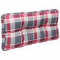 Palettenkissen Rot Karomuster 80x40x10 cm Stoff Palettenkissen Rot Karomuster 80x40x10 cm Stoff