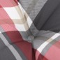 Palettenkissen Rot Karomuster 80x40x10 cm Stoff Palettenkissen Rot Karomuster 80x40x10 cm Stoff