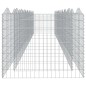 vidaXL Gabionen-Hochbeet mit Hochbogen 800x100x100 cm Verzinktes Eisen vidaXL Gabionen-Hochbeet mit Hochbogen 800x100x100 cm Verzinktes Eisen