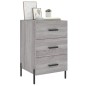 vidaXL Nachttisch Grau Sonoma 40x40x66 cm Holzwerkstoff vidaXL Nachttisch Grau Sonoma 40x40x66 cm Holzwerkstoff