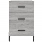 vidaXL Nachttisch Grau Sonoma 40x40x66 cm Holzwerkstoff vidaXL Nachttisch Grau Sonoma 40x40x66 cm Holzwerkstoff