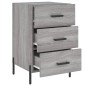 vidaXL Nachttisch Grau Sonoma 40x40x66 cm Holzwerkstoff vidaXL Nachttisch Grau Sonoma 40x40x66 cm Holzwerkstoff