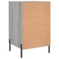 vidaXL Nachttisch Grau Sonoma 40x40x66 cm Holzwerkstoff vidaXL Nachttisch Grau Sonoma 40x40x66 cm Holzwerkstoff