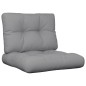 Palettenkissen 2-tlg. Grau Stoff Palettenkissen 2-tlg. Grau Stoff
