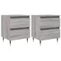 vidaXL Nachttische 2 Stk. Grau Sonoma 40x35x50 cm Holzwerkstoff vidaXL Nachttische 2 Stk. Grau Sonoma 40x35x50 cm Holzwerkstoff