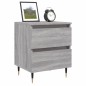 vidaXL Nachttische 2 Stk. Grau Sonoma 40x35x50 cm Holzwerkstoff vidaXL Nachttische 2 Stk. Grau Sonoma 40x35x50 cm Holzwerkstoff