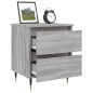 vidaXL Nachttische 2 Stk. Grau Sonoma 40x35x50 cm Holzwerkstoff vidaXL Nachttische 2 Stk. Grau Sonoma 40x35x50 cm Holzwerkstoff