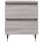 vidaXL Nachttische 2 Stk. Grau Sonoma 40x35x50 cm Holzwerkstoff vidaXL Nachttische 2 Stk. Grau Sonoma 40x35x50 cm Holzwerkstoff