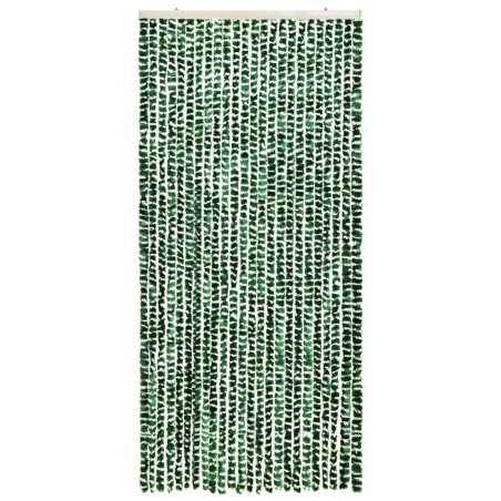 vidaXL Insektenschutz-Vorhang Grün und Weiß 100x220 cm Chenille