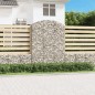 vidaXL Gabione mit Hochbogen 150x50x200/220 cm Verzinktes Eisen vidaXL Gabione mit Hochbogen 150x50x200/220 cm Verzinktes Eisen