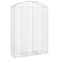 vidaXL Gabione mit Hochbogen 150x50x200/220 cm Verzinktes Eisen vidaXL Gabione mit Hochbogen 150x50x200/220 cm Verzinktes Eisen