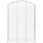 vidaXL Gabione mit Hochbogen 150x50x200/220 cm Verzinktes Eisen vidaXL Gabione mit Hochbogen 150x50x200/220 cm Verzinktes Eisen