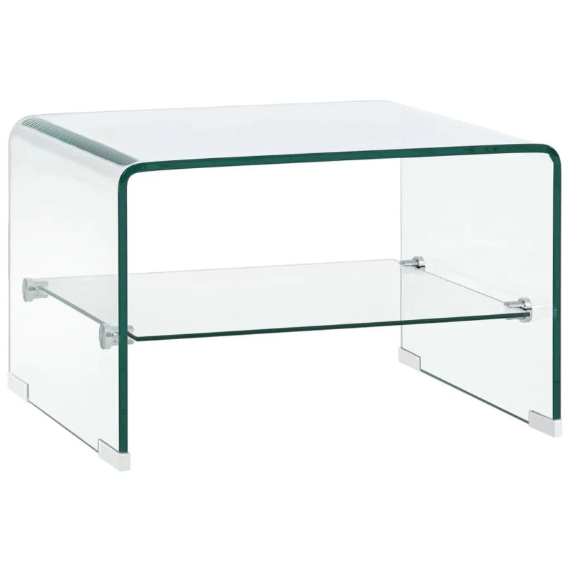 vidaXL Couchtisch Transparent 50×45×33 cm Hartglas vidaXL Couchtisch Transparent 50×45×33 cm Hartglas