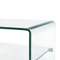 vidaXL Couchtisch Transparent 50×45×33 cm Hartglas vidaXL Couchtisch Transparent 50×45×33 cm Hartglas