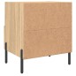 vidaXL Nachttisch Sonoma-Eiche 40x35x47,5 cm Holzwerkstoff vidaXL Nachttisch Sonoma-Eiche 40x35x47,5 cm Holzwerkstoff