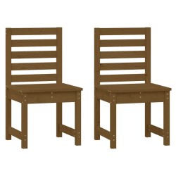 vidaXL Gartenstühle 2 Stk. Honigbraun 40,5x48x91,5cm Massivholz Kiefer