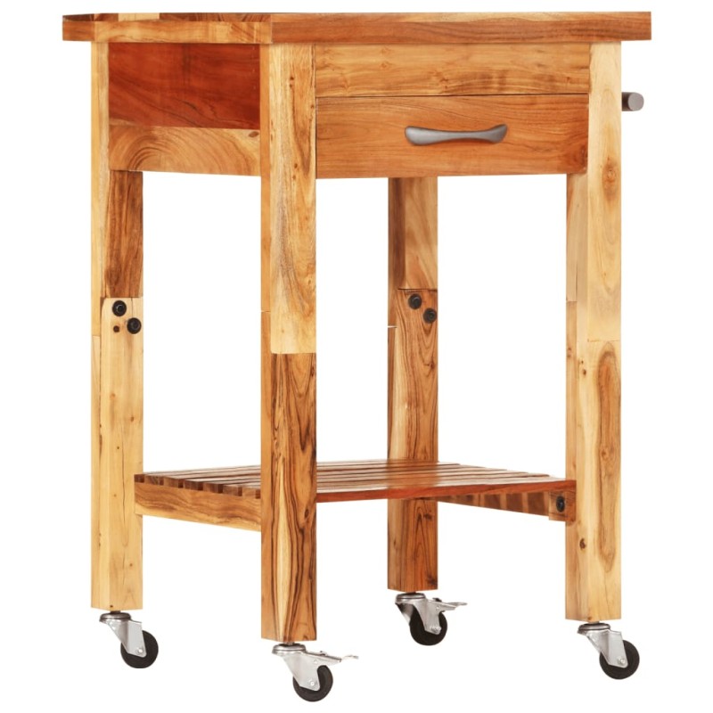 vidaXL Küchenwagen 55x55x89 cm Massivholz Akazie vidaXL Küchenwagen 55x55x89 cm Massivholz Akazie