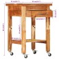 vidaXL Küchenwagen 55x55x89 cm Massivholz Akazie vidaXL Küchenwagen 55x55x89 cm Massivholz Akazie