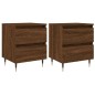 vidaXL Nachttische 2 Stk. Braun Eichen-Optik 40x35x50 cm Holzwerkstoff vidaXL Nachttische 2 Stk. Braun Eichen-Optik 40x35x50 cm Holzwerkstoff