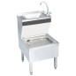 vidaXL Gastro-Handwaschbecken mit Wasserhahn Freistehend Edelstahl vidaXL Gastro-Handwaschbecken mit Wasserhahn Freistehend Edelstahl