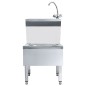 vidaXL Gastro-Handwaschbecken mit Wasserhahn Freistehend Edelstahl vidaXL Gastro-Handwaschbecken mit Wasserhahn Freistehend Edelstahl