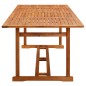 vidaXL Garten-Esstisch 220x90x75 cm Massivholz Akazie vidaXL Garten-Esstisch 220x90x75 cm Massivholz Akazie
