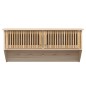 vidaXL Wandgarderobe mit Haken 80x24x35,5 cm Holzwerkstoff