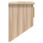 vidaXL Wandgarderobe mit Haken 80x24x35,5 cm Holzwerkstoff