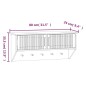 vidaXL Wandgarderobe mit Haken 80x24x35,5 cm Holzwerkstoff