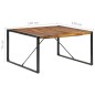 vidaXL Esstisch 140x140x75 cm Massivholz mit Palisander-Finish vidaXL Esstisch 140x140x75 cm Massivholz mit Palisander-Finish