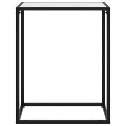 vidaXL Konsolentisch Weiß 60x35x75 cm Hartglas