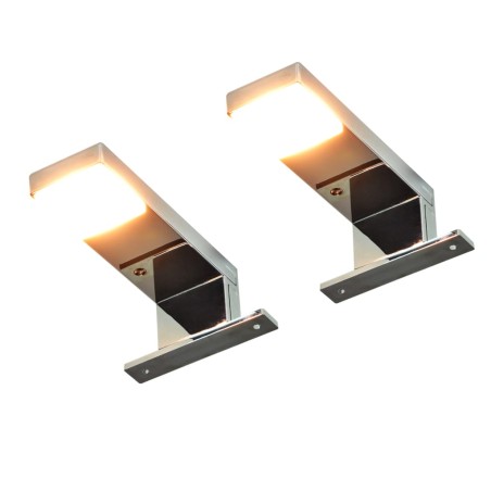 vidaXL Spiegelleuchten 2 Stk. Downlight 2W Warmweiß