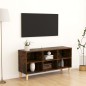 vidaXL TV-Schrank mit Massivholz-Beinen Räuchereiche 103,5x30x50 cm vidaXL TV-Schrank mit Massivholz-Beinen Räuchereiche 103,5x30x50 cm
