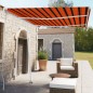 vidaXL Standmarkise Einziehbar Handbetrieben 350x250 cm Orange/Braun vidaXL Standmarkise Einziehbar Handbetrieben 350x250 cm Orange/Braun