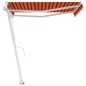 vidaXL Standmarkise Einziehbar Handbetrieben 350x250 cm Orange/Braun vidaXL Standmarkise Einziehbar Handbetrieben 350x250 cm Orange/Braun